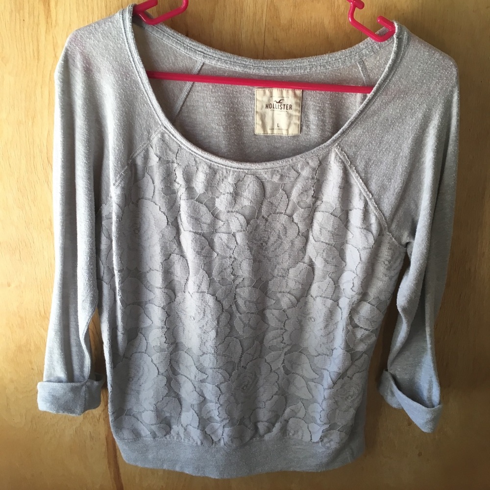 Hollister 3/4 length sleeve top
